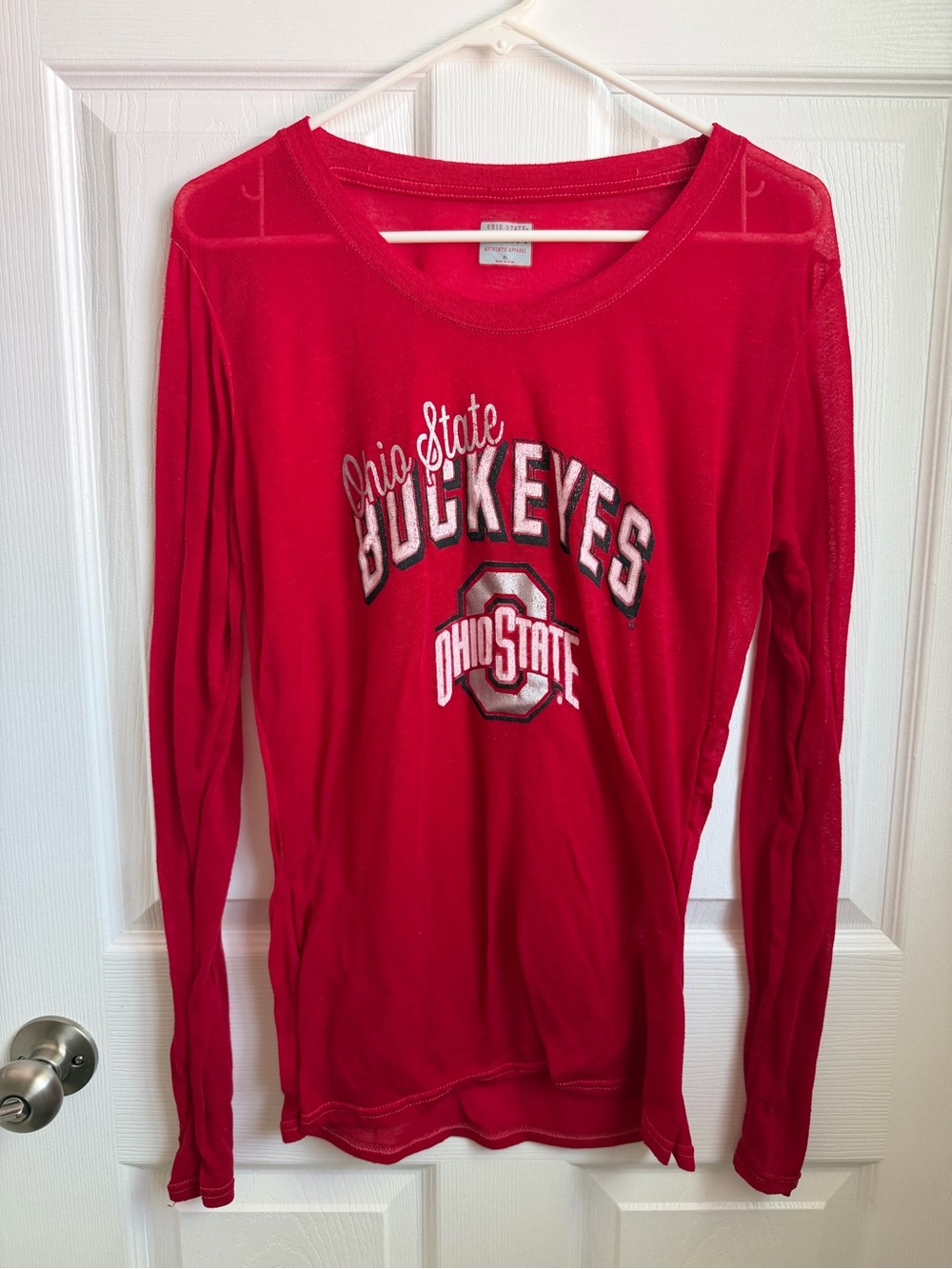 Ohio State Buckeyes Red Long Sleeve Tee